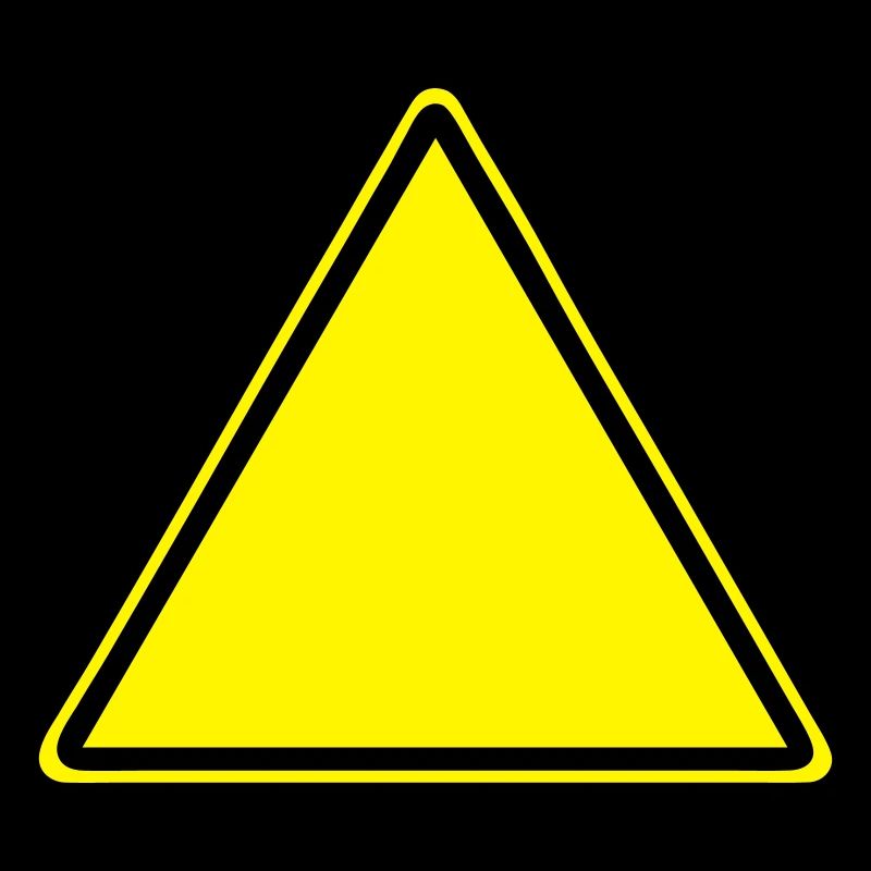 Warnschild Blanko