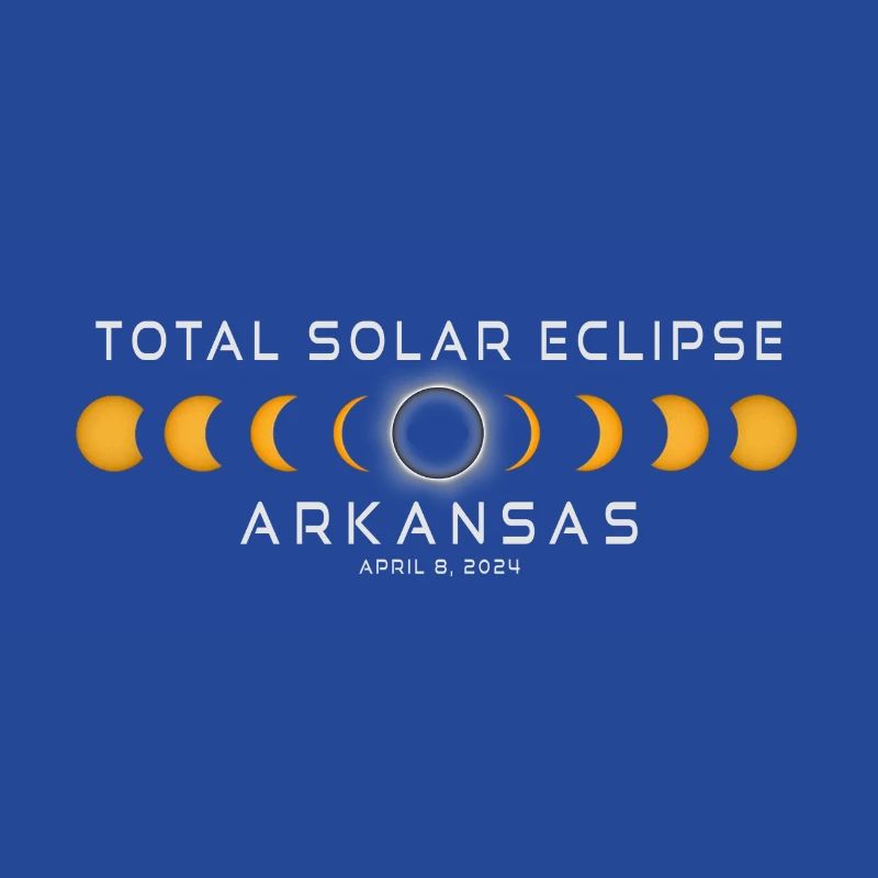 Arkansas Eclipse de Soleil 2024 8 avril Souvenir
