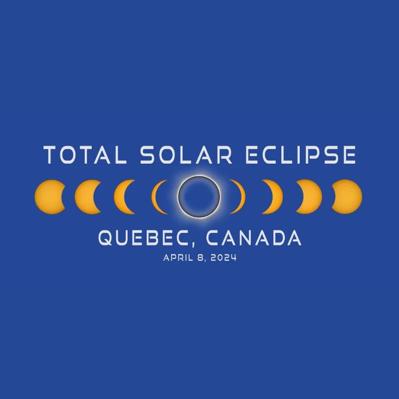 Quebec Canada Solar Eclipse 2024 April 8 Souvenir