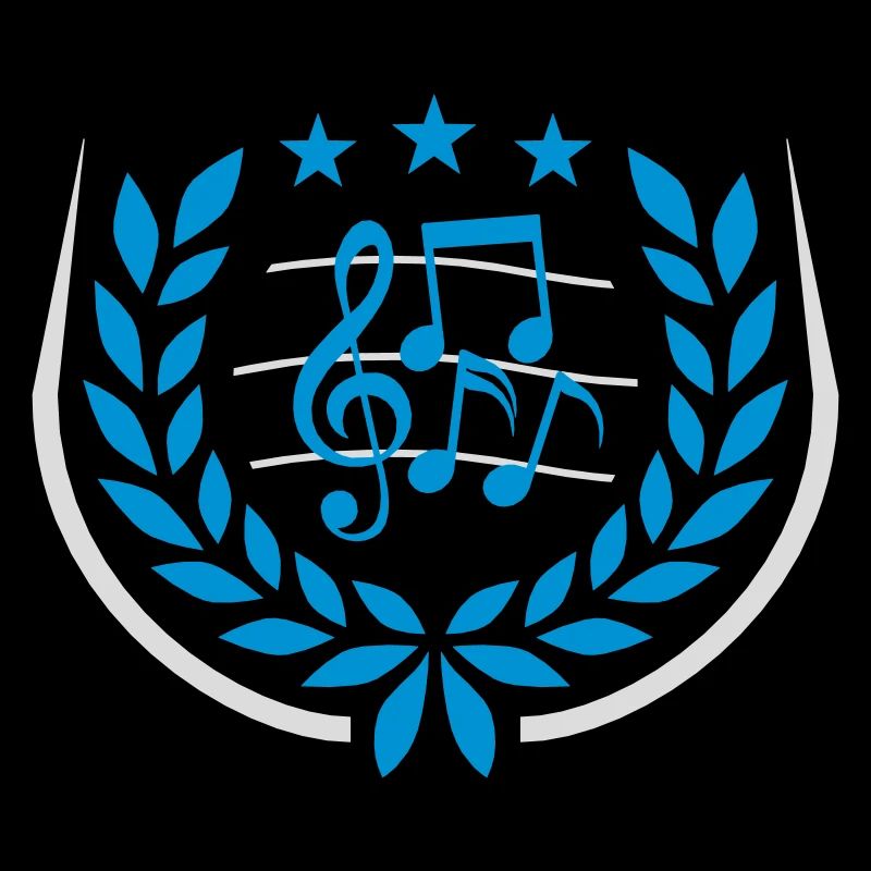 Music clef Laurel wreath