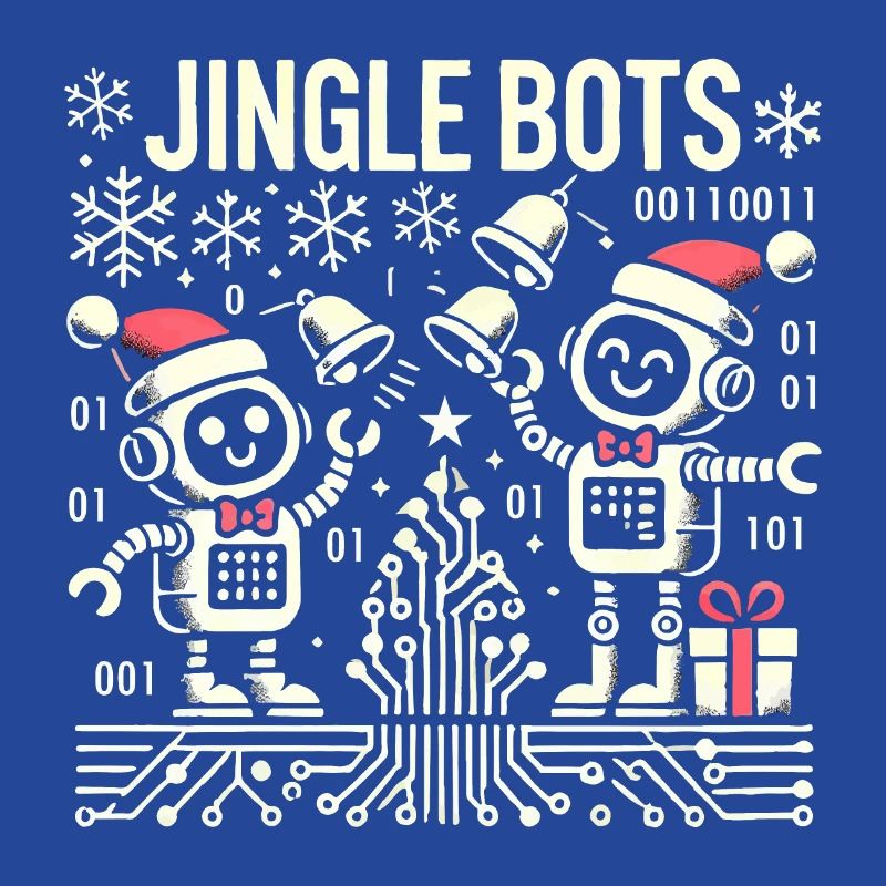 Jingle Bots - Christmas Robots with Binary Code