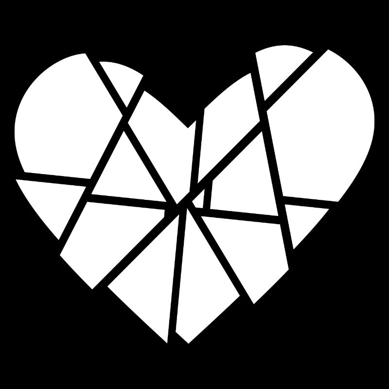 Coeur Brisé Éclats Éclats Anti Saint Valentin