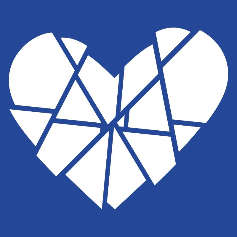 Coeur Brisé Éclats Éclats Anti Saint Valentin
