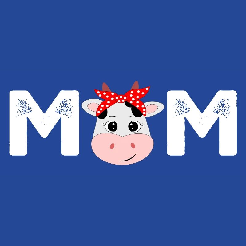 Mutter des Geburtstags Mutter Mädchen Kuh Bauernhof Kuh Mama