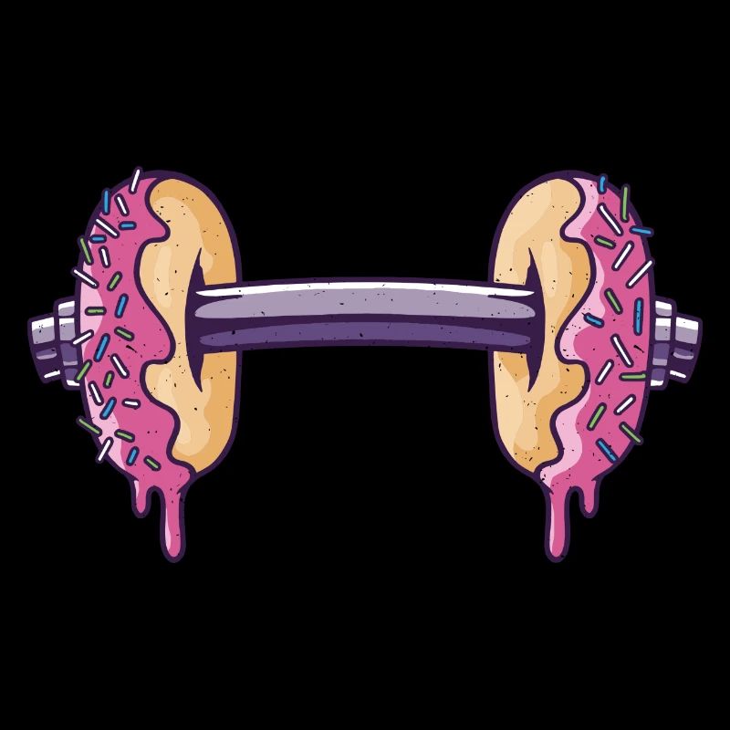 Workout mit Donuts Hantel
