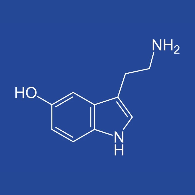 Serotonin structural formula