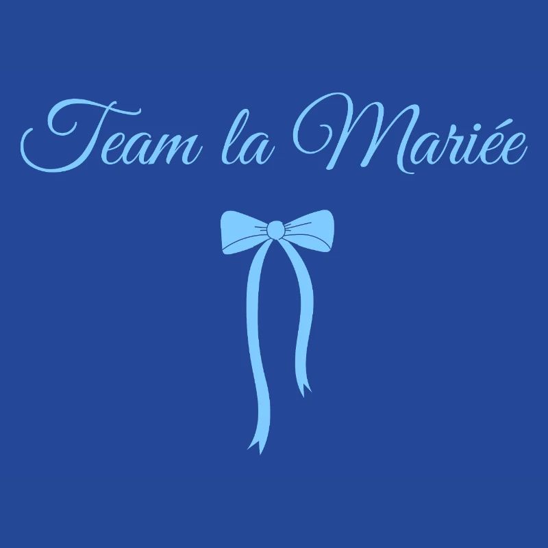Team la mariée noeud bleu