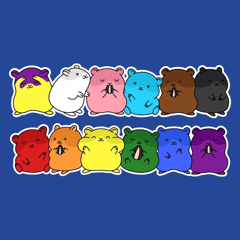 Fierté Progrès Flag Hamster Egalité