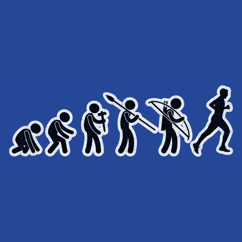 Evolution Running Black Grunge
