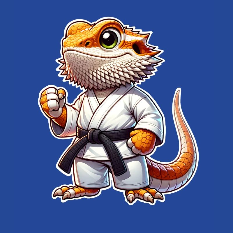 Bartagame Bartagamen Karate Samurai