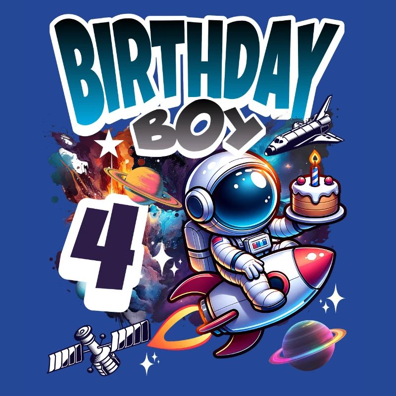 Astronaute 4e anniversaire Espace