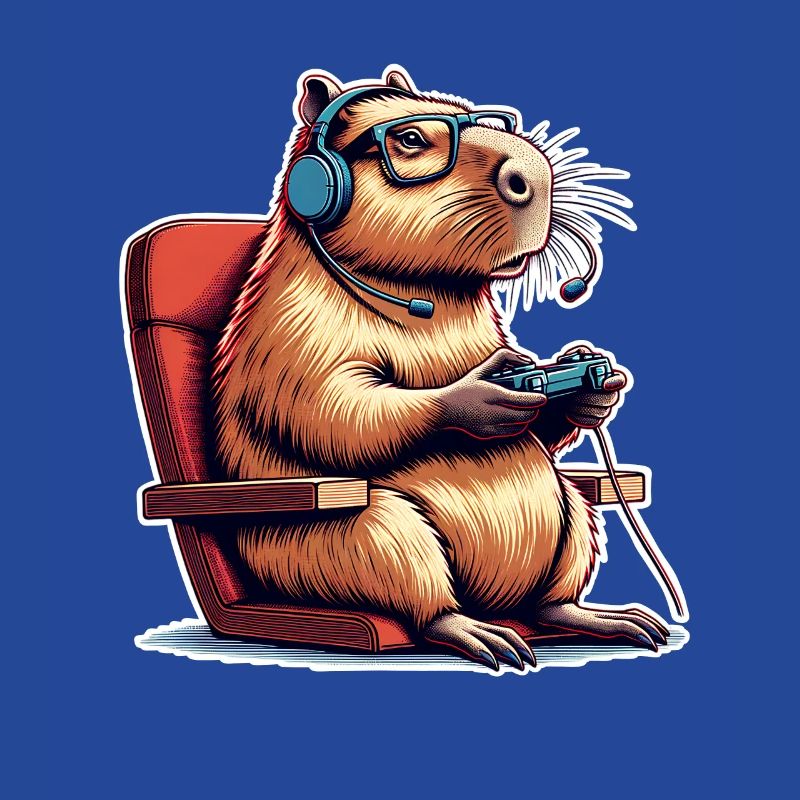 Capybara Nerd du jeu