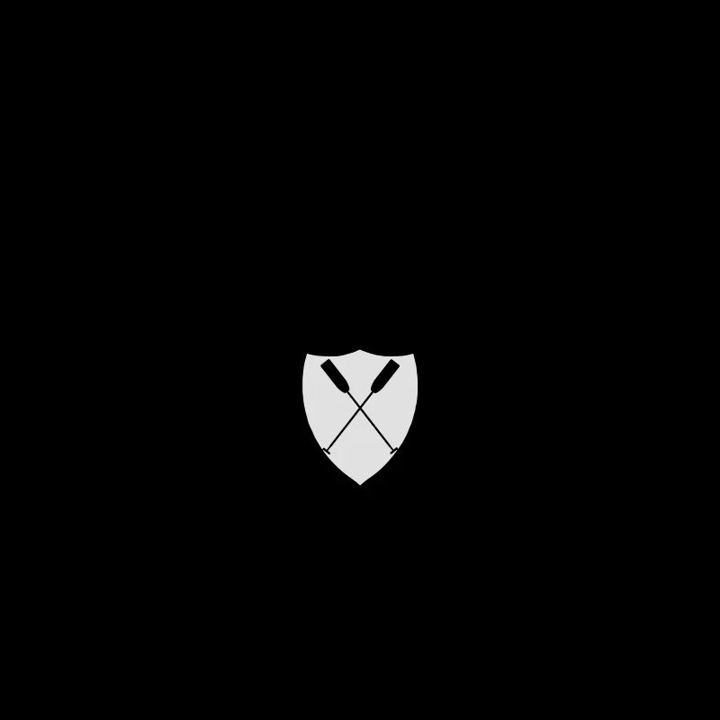 Logo d'emblème de bateau dragon « traversé paddle