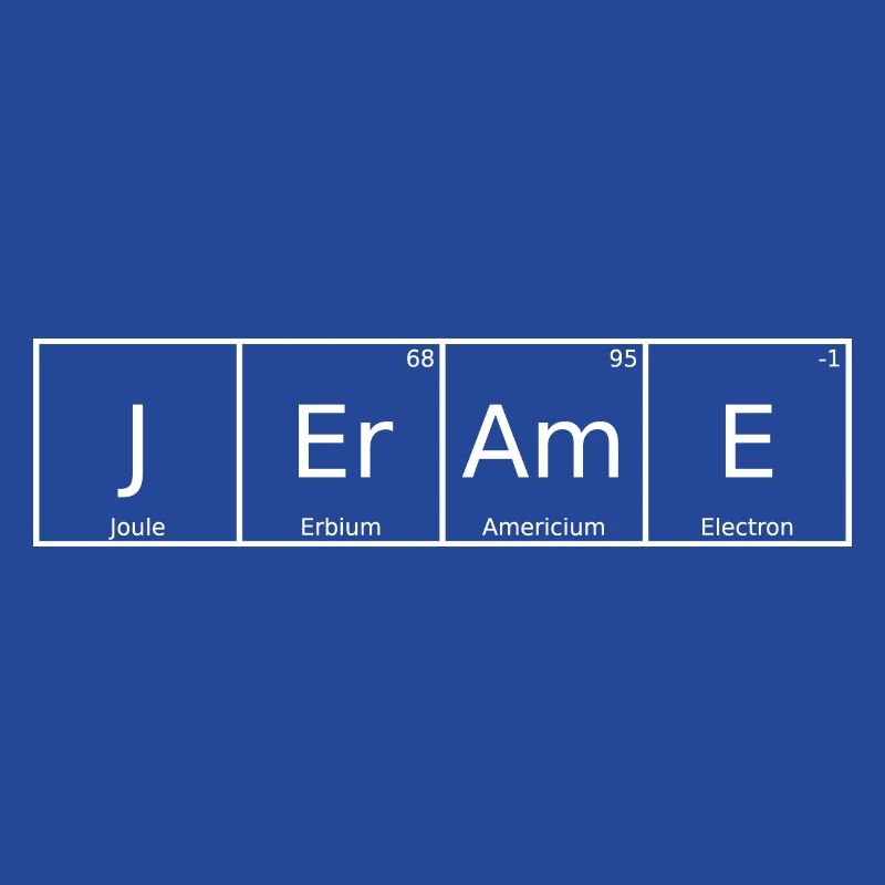 Jerame Surname First name Chemistry Periodic Table Elements
