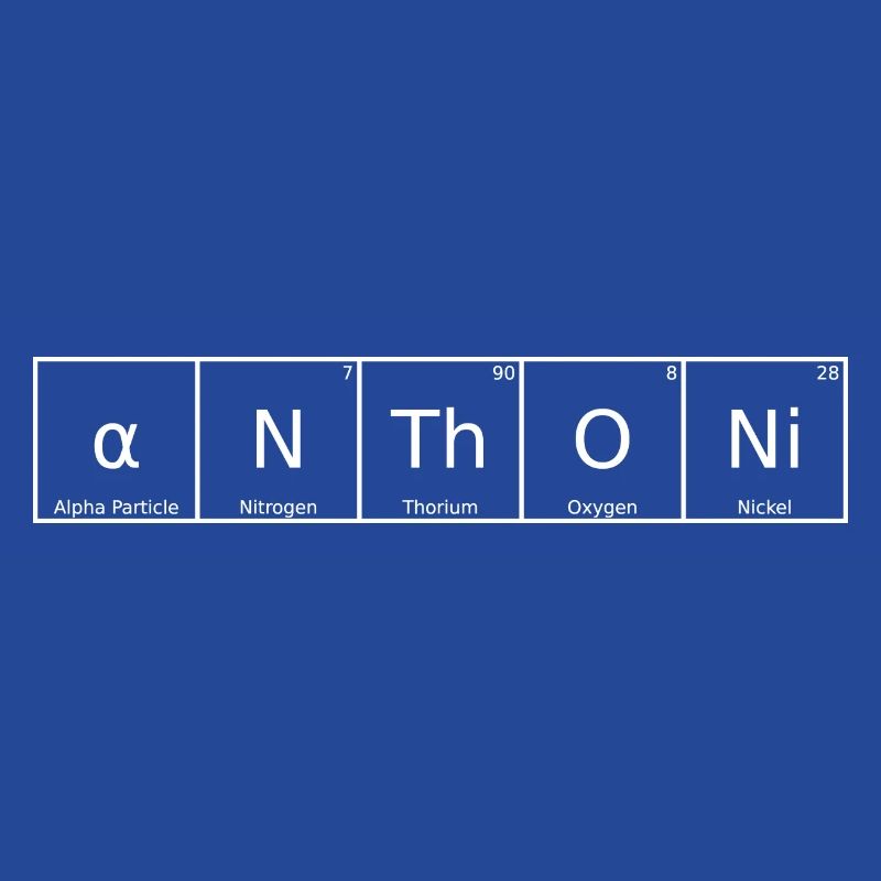 Anthoni Name First Name Chemistry Periodic Table Element