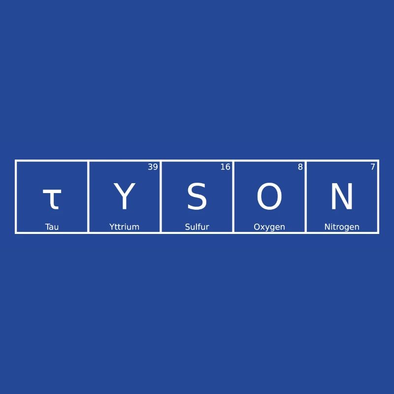 Tyson Name First Name Chemistry Periodic Table Elements