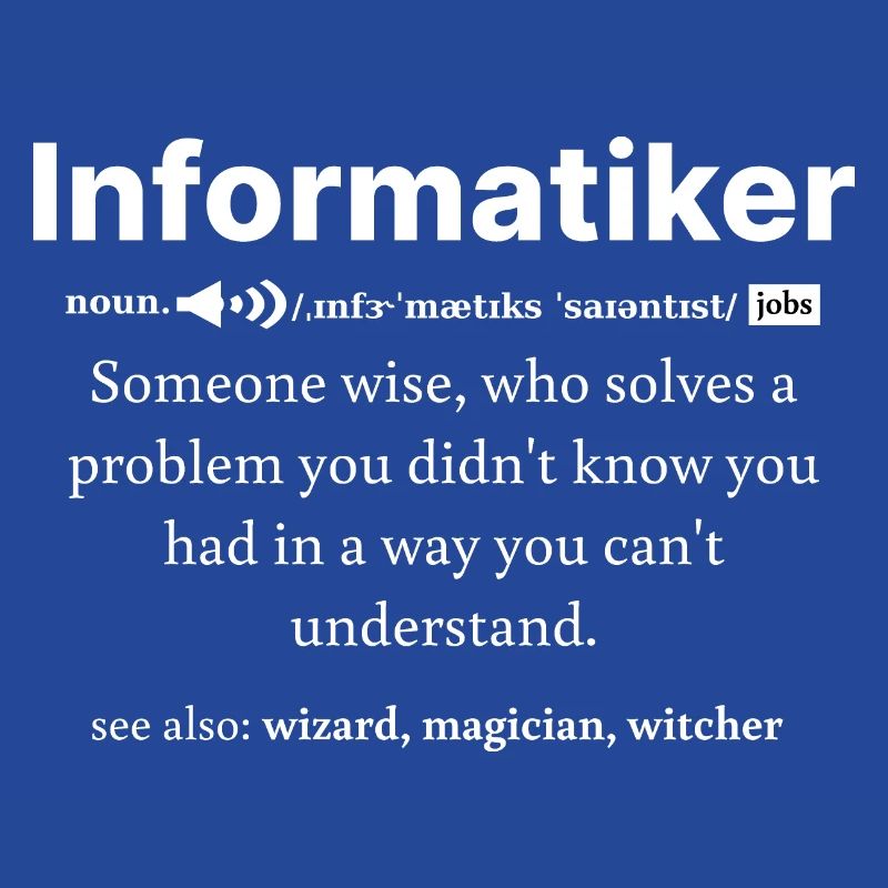 IT Informatik Informatiker Computerarbeit Geschenk