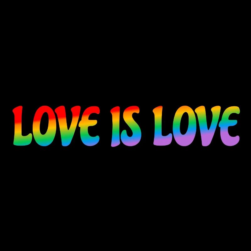 Regenbogen-Liebe ist Liebe