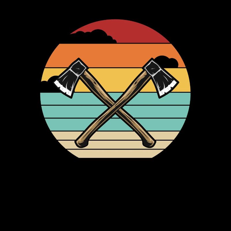 Retro Axe Throwing Game Competition Professional