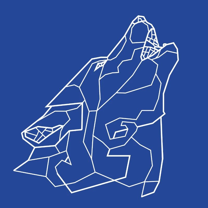 Howling Wolf - white