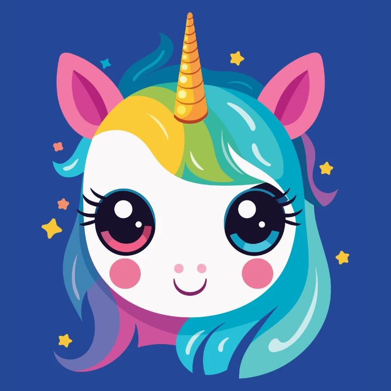 Ein Regenbogen-Einhorn