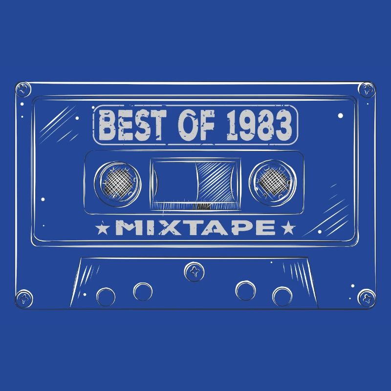 1983 Geburtstag Mixtape Kassette Retro