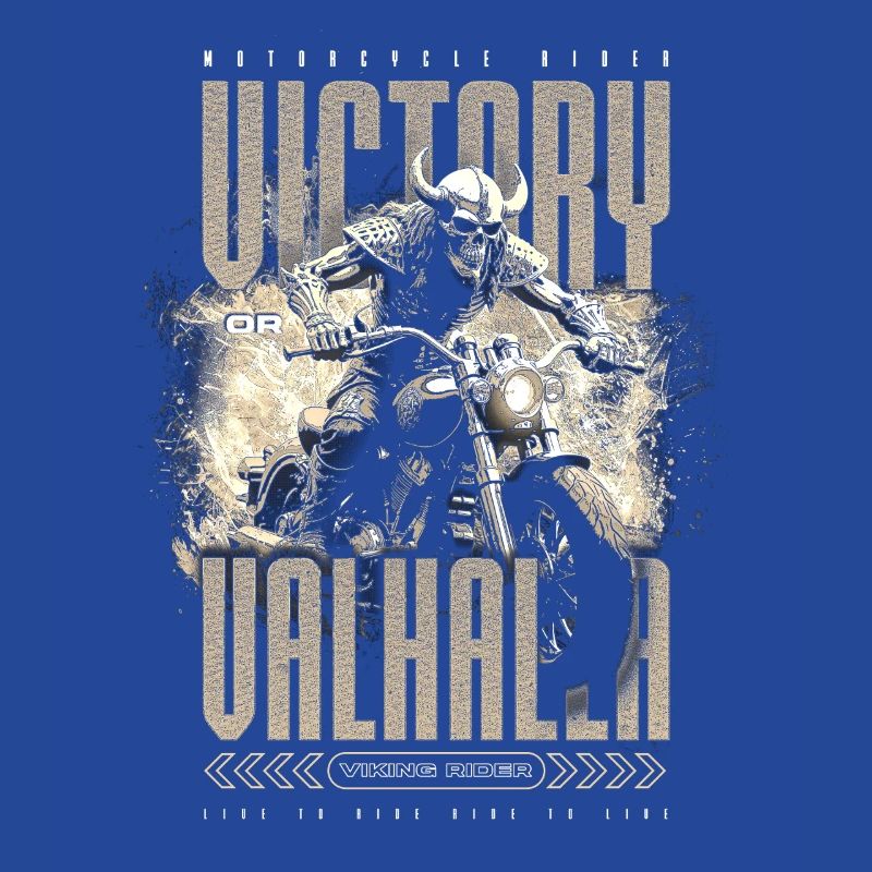 Motorrad Nordische Wikinger Sieg Oder Walhalla