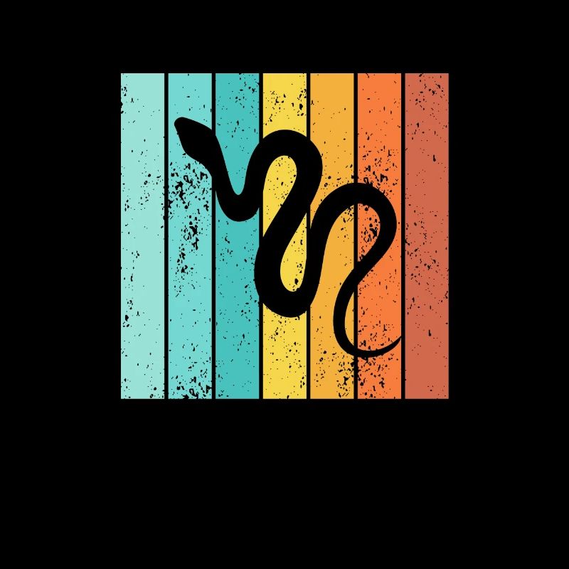 Snake Retro Reptile Python Idée cadeau