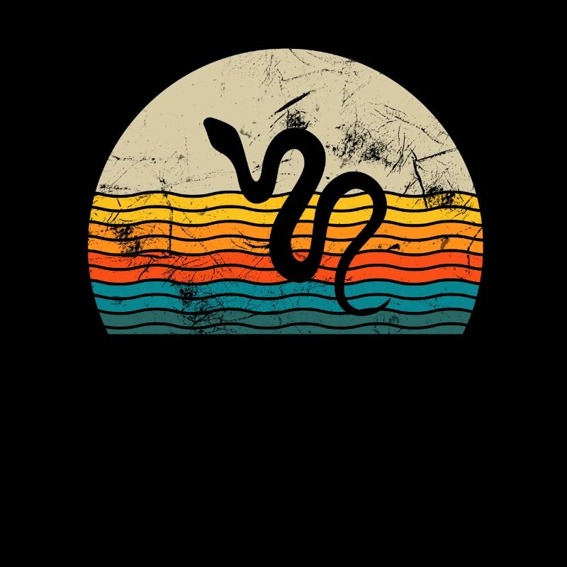 Snake Retro Reptile Python Idée cadeau