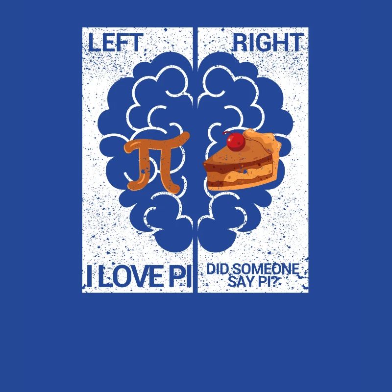 Left Pi Right Cake Funny Math Chemistry Student