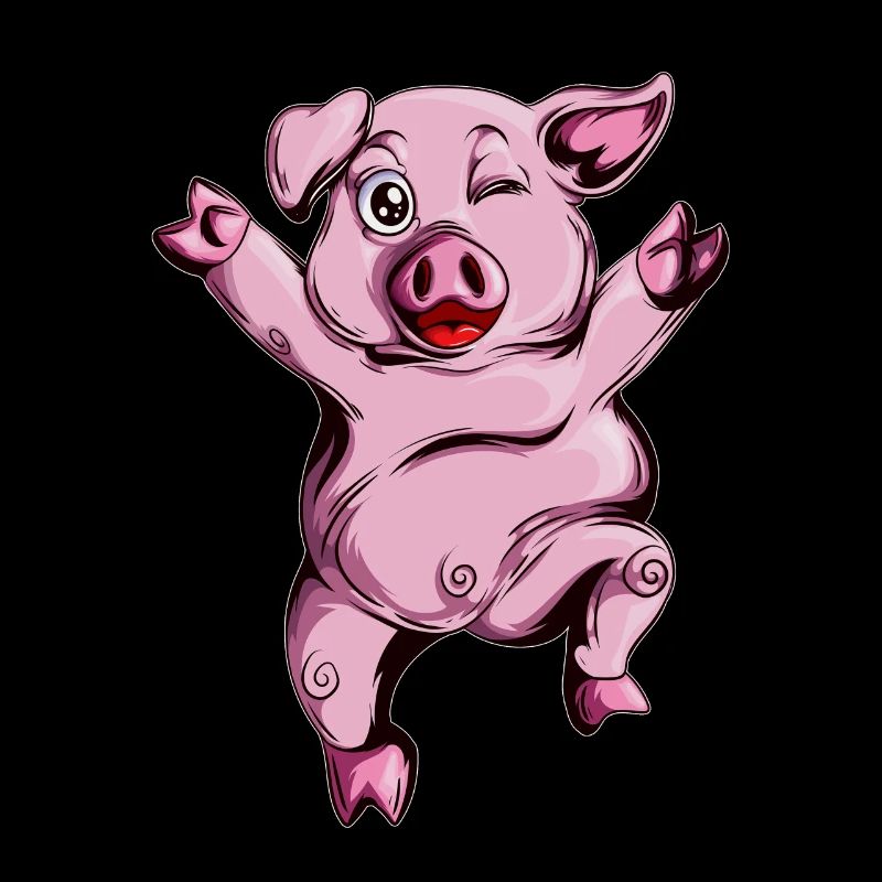Mignon Mignon Cochon Fermier Cochon Danse