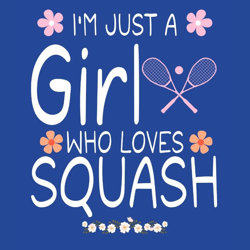 Ich bin nur ein Mädchen, das Squash liebt