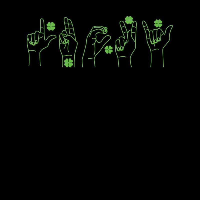 Lucky Sign Language Deaf St Patricks Day Irish