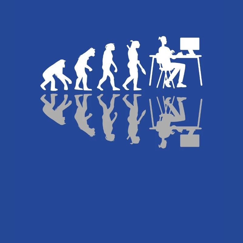 Human Evolution Web Designer Humor Digital Design