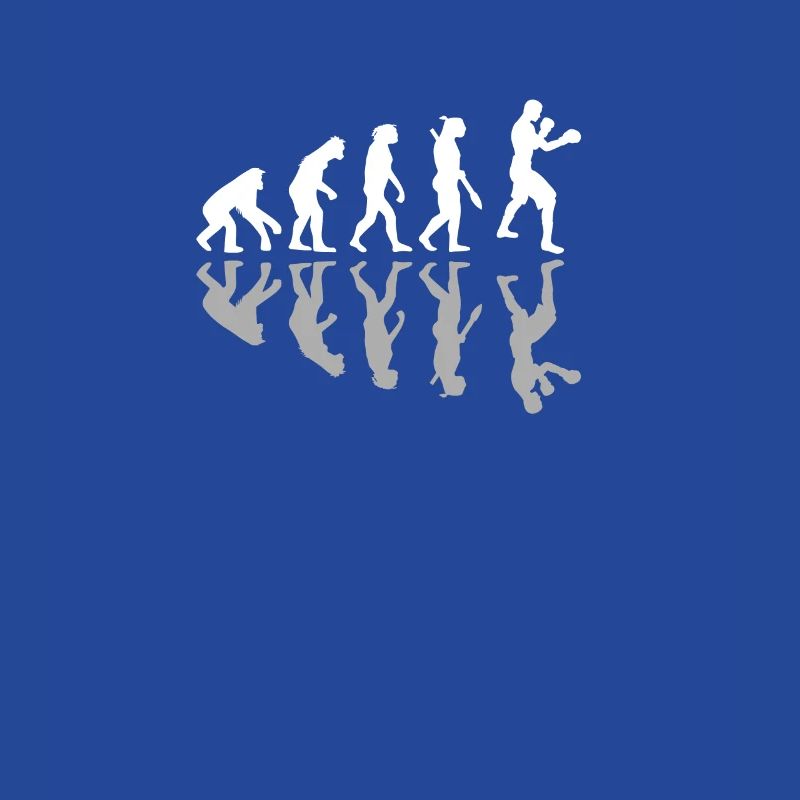 Human Evolution Boxer Boxing Lover Kickboxing