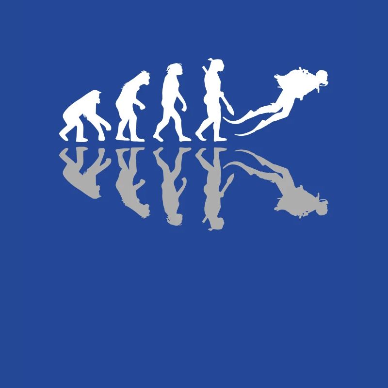 Scuba Diving Human Evolution Diver Ocean Lover