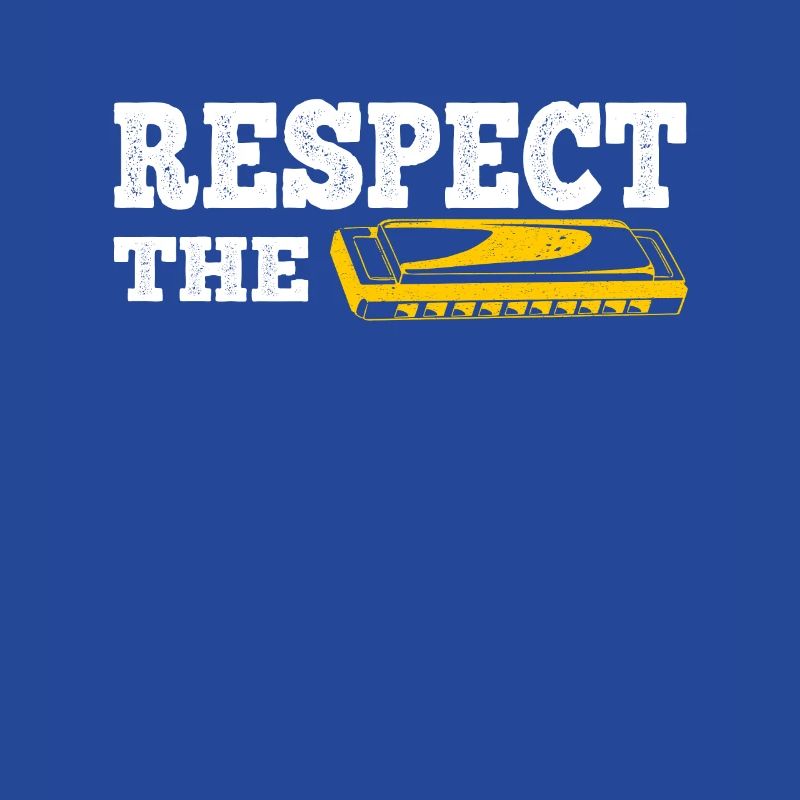 Respect The Harmonica Player Harmonicist Gift