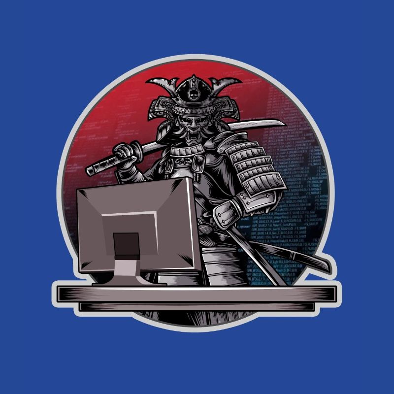 Programmierer Samurai - Warrior Computer - Entwickler