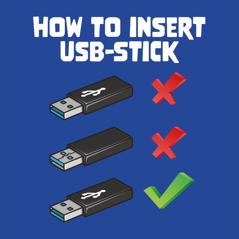 How To Insert USB Stick Funny Programmer Meme