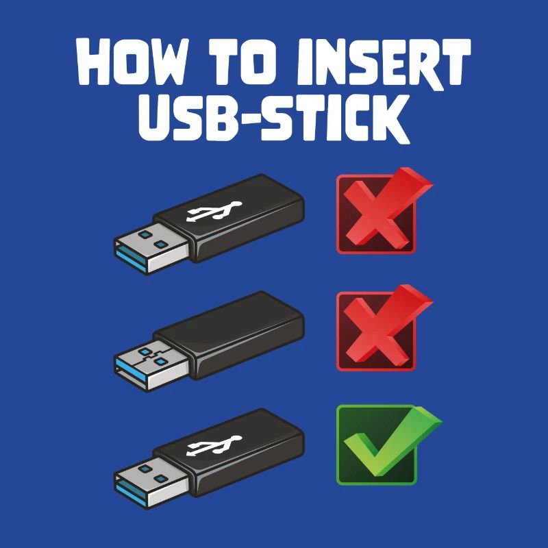 How To Insert USB Stick Funny Programmer Meme