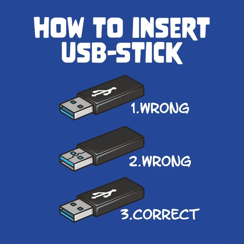 How To Insert USB Stick Funny Programmer Meme