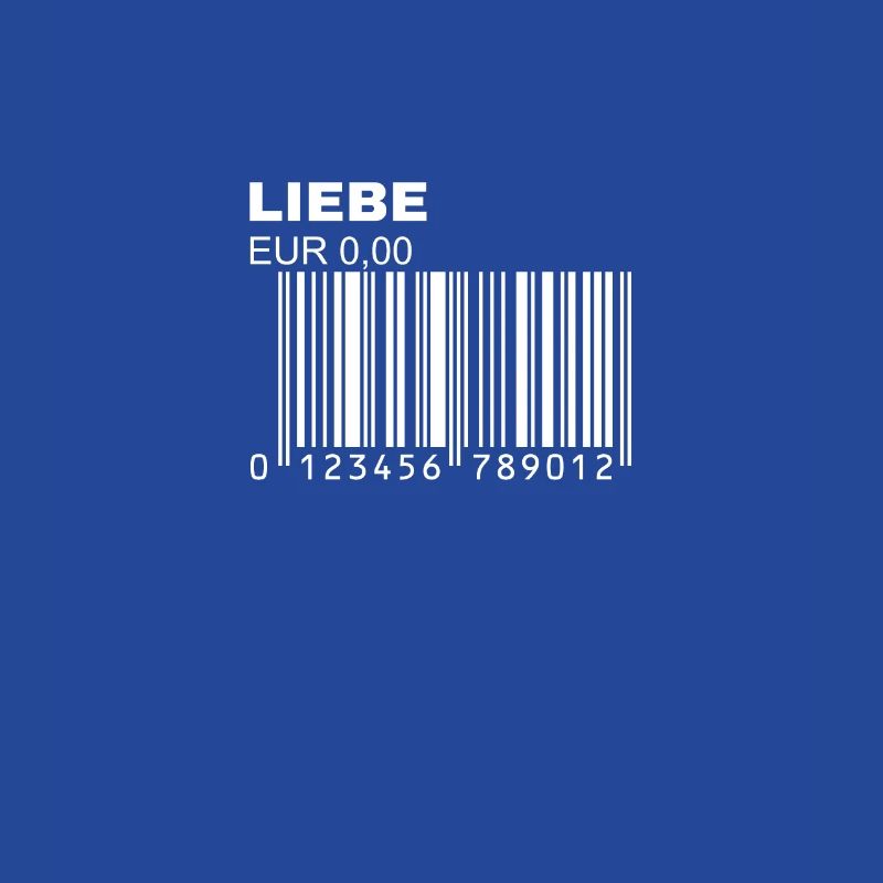 Liebe Barcode Strichcode Bar Code Trendy Statement