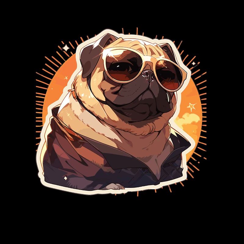Mops Mops Hund Mops Sonnenbrille Mops Geschenk