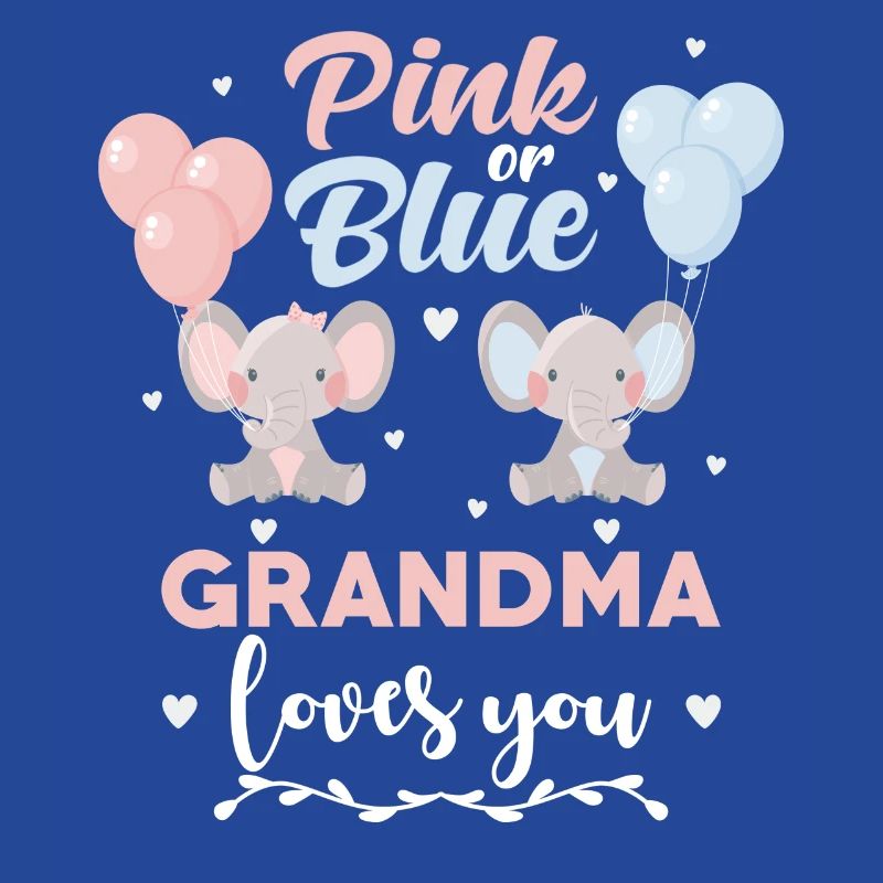 Rosa oder blauer Oma Elefant