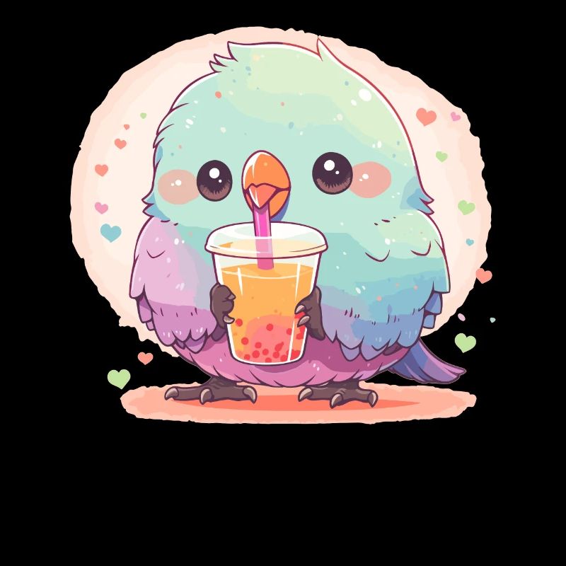 Inséparable kawaii boit Boba Bubble Tea Chibi