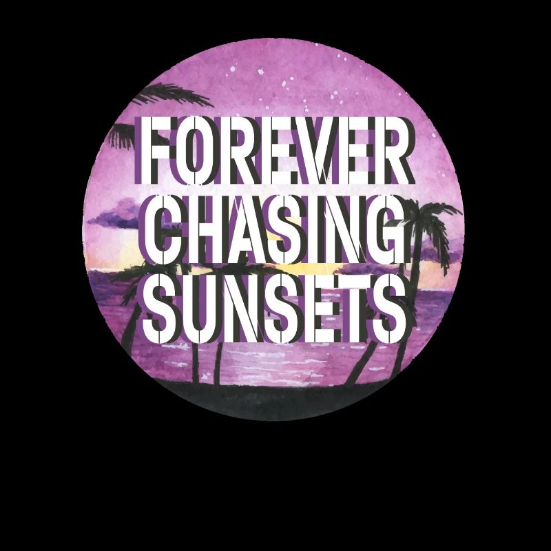 Forever Chasing Sunsets Retro Summer Vacation