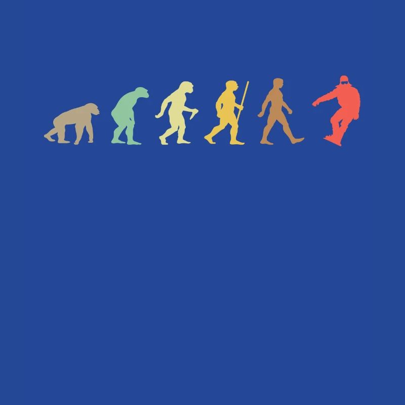 Snowboarden Retro Snowboard Evolution Snowboarder