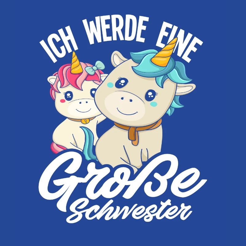 Ich werde große Schwester Einhörner Geschenkidee