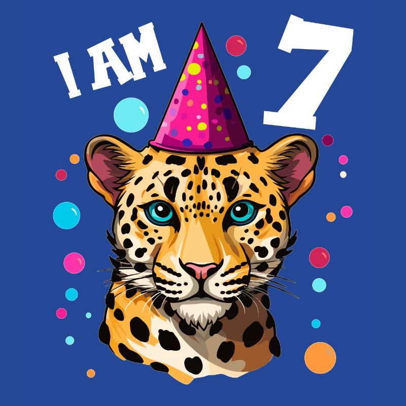 Ich bin 7 Jahre alt Leoparde Leopard 7. Geburtstag