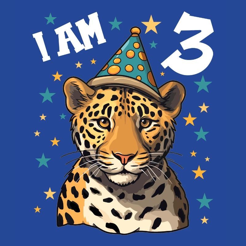 Ich bin 3 Jahre alt Leoparde Leopard 3. Geburtstag